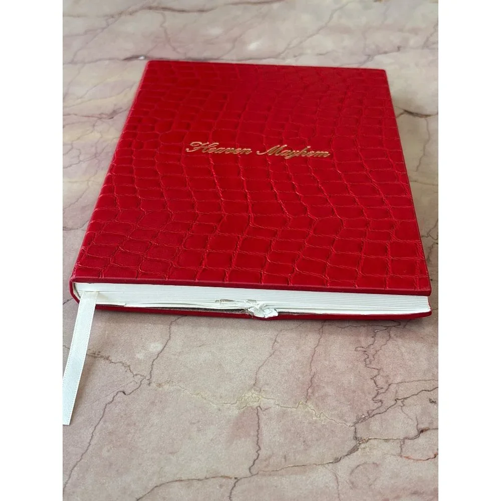 Heaven Mayhem Journal in Red New Womens Notebook Paper